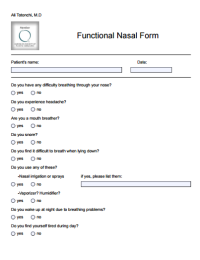 Functional Nasal Form